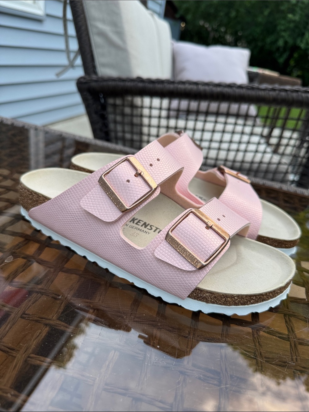 Birkenstock Pink Arizona Soft Footbed Sandals
